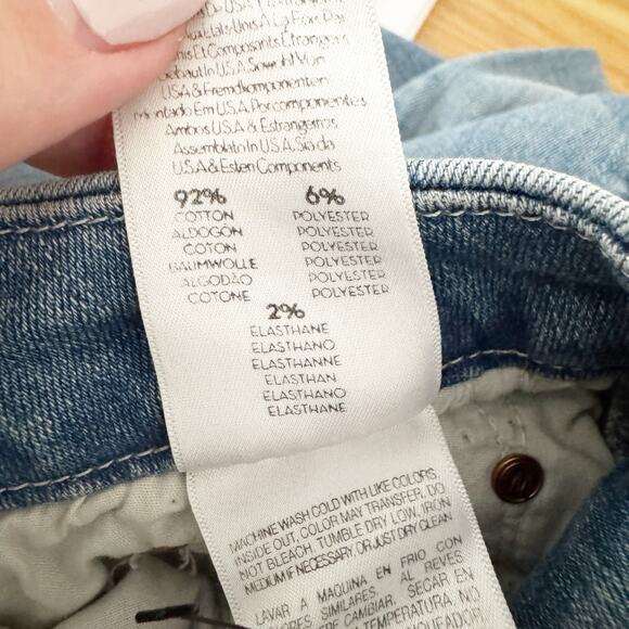 MOTHER The Looker Ankle Step Fray Jeans Where There's Smoke 26 - Picture 13 of 14